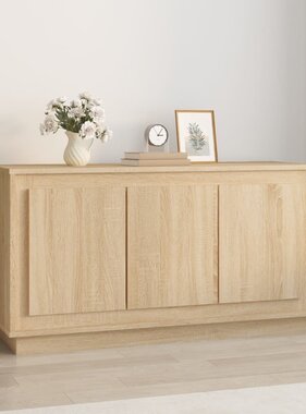 VidaXL Dressoir 102x35x55 cm bewerkt hout sonoma eikenkleurig