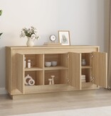 VidaXL Dressoir 102x35x55 cm bewerkt hout sonoma eikenkleurig
