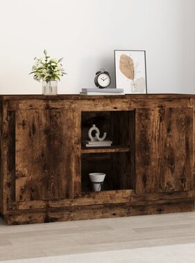 VidaXL Dressoir 102x35x60 cm bewerkt hout gerookt eikenkleurig