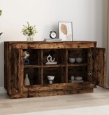 VidaXL Dressoir 102x35x60 cm bewerkt hout gerookt eikenkleurig
