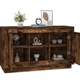 VidaXL Dressoir 102x35x60 cm bewerkt hout gerookt eikenkleurig