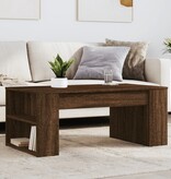 VidaXL Salontafel 102x55x42 cm bewerkt hout bruin eikenkleur