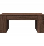 VidaXL Salontafel 102x55x42 cm bewerkt hout bruin eikenkleur
