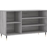 VidaXL Schoenenkast 102x36x60 cm bewerkt hout sonoma grijs