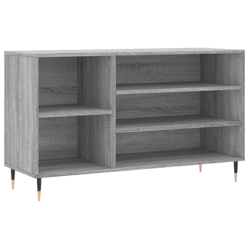VidaXL Schoenenkast 102x36x60 cm bewerkt hout sonoma grijs