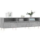 VidaXL Tv-meubel 150x30x44,5 cm bewerkt hout betongrijs