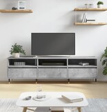 VidaXL Tv-meubel 150x30x44,5 cm bewerkt hout betongrijs