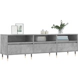 VidaXL Tv-meubel 150x30x44,5 cm bewerkt hout betongrijs
