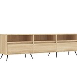 VidaXL Tv-meubel 150x30x44,5 cm bewerkt hout sonoma eikenkleurig