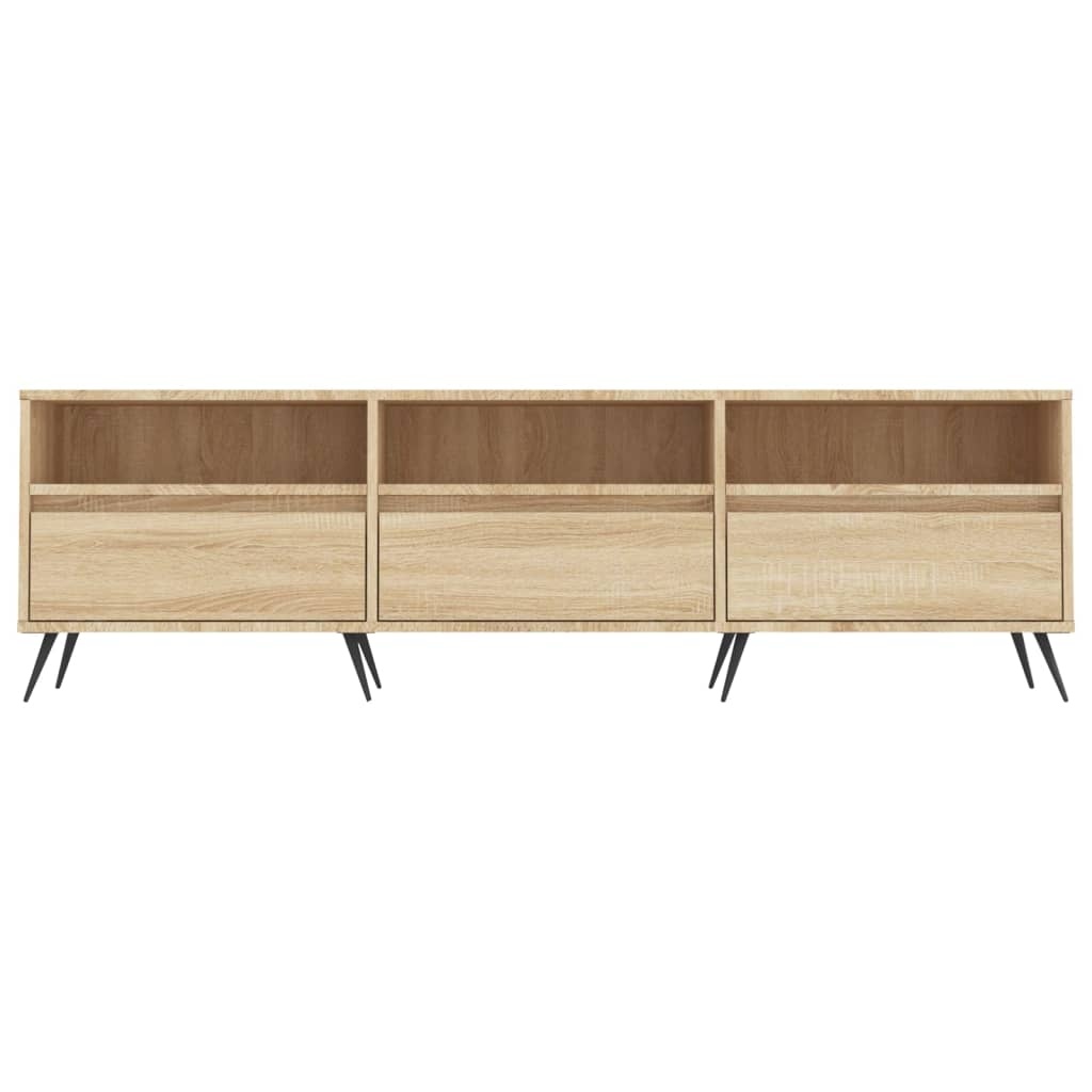 VidaXL Tv-meubel 150x30x44,5 cm bewerkt hout sonoma eikenkleurig