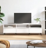 VidaXL Tv-meubel 150x30x44,5 cm bewerkt hout wit