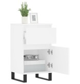 VidaXL Dressoirs 2 st 40x35x70 cm bewerkt hout wit