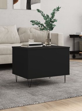 VidaXL Salontafel 60x44,5x45 cm bewerkt hout zwart