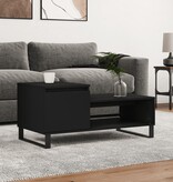 VidaXL Salontafel 100x50x45 cm bewerkt hout zwart