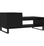VidaXL Salontafel 100x50x45 cm bewerkt hout zwart