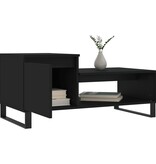 VidaXL Salontafel 100x50x45 cm bewerkt hout zwart