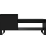 VidaXL Salontafel 100x50x45 cm bewerkt hout zwart