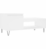 VidaXL Salontafel 100x50x45 cm bewerkt hout wit