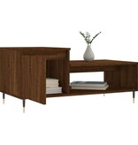 VidaXL Salontafel 100x50x45 cm bewerkt hout bruineiken
