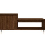 VidaXL Salontafel 100x50x45 cm bewerkt hout bruineiken