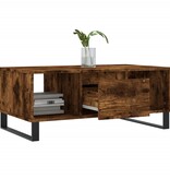 VidaXL Salontafel 90x50x36,5 cm bewerkt hout gerookt eikenkleurig