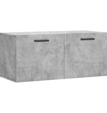 VidaXL Wandkast 80x36,5x35 cm bewerkt hout betongrijs