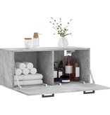 VidaXL Wandkast 80x36,5x35 cm bewerkt hout betongrijs