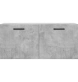 VidaXL Wandkast 80x36,5x35 cm bewerkt hout betongrijs
