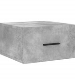 VidaXL Nachtkastjes 2 st wandgemonteerd 35x35x20 cm betongrijs