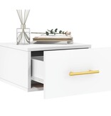 VidaXL Nachtkastjes 2 st wandgemonteerd 35x35x20 cm wit