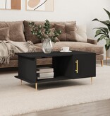 VidaXL Salontafel 90x50x40 cm bewerkt hout zwart