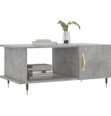 VidaXL Salontafel 90x50x40 cm bewerkt hout betongrijs