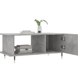 VidaXL Salontafel 90x50x40 cm bewerkt hout betongrijs