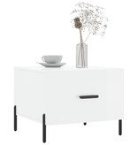 VidaXL Salontafel 50x50x40 cm bewerkt hout hoogglans wit