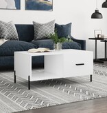 VidaXL Salontafel 90x50x40 cm bewerkt hout wit