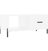 VidaXL Salontafel 90x50x40 cm bewerkt hout wit