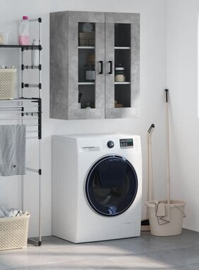 VidaXL Hangkast 69,5x34x90 cm betongrijs