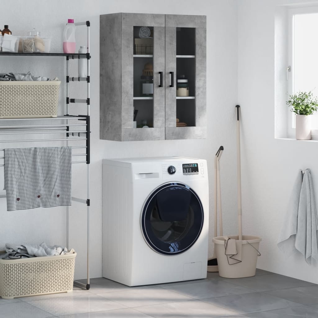 VidaXL Hangkast 69,5x34x90 cm betongrijs