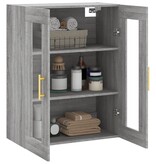 VidaXL Hangkast 69,5x34x90 cm grijs sonoma eikenkleurig