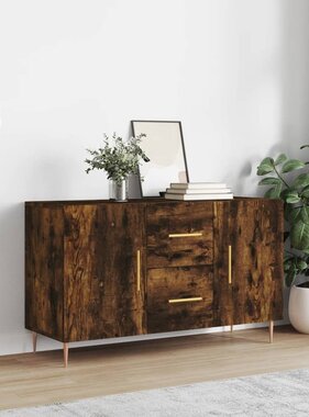 VidaXL Dressoir 100x36x60 cm bewerkt hout gerookt eikenkleurig