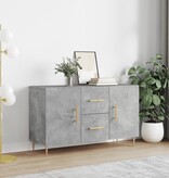 VidaXL Dressoir 100x36x60 cm bewerkt hout betongrijs