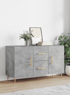 VidaXL Dressoir 100x36x60 cm bewerkt hout betongrijs