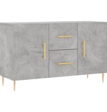 VidaXL Dressoir 100x36x60 cm bewerkt hout betongrijs