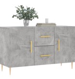 VidaXL Dressoir 100x36x60 cm bewerkt hout betongrijs