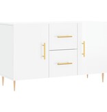 VidaXL Dressoir 100x36x60 cm bewerkt hout hoogglans wit