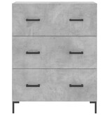 VidaXL Dressoir 69,5x34x90 cm bewerkt hout betongrijs