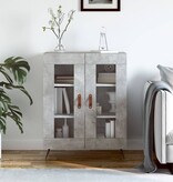 VidaXL Dressoir 69,5x34x90 cm bewerkt hout betongrijs