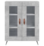 VidaXL Dressoir 69,5x34x90 cm bewerkt hout betongrijs