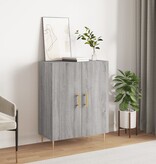 VidaXL Dressoir 69,5x34x90 cm bewerkt hout grijs sonoma eikenkleurig