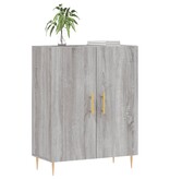 VidaXL Dressoir 69,5x34x90 cm bewerkt hout grijs sonoma eikenkleurig